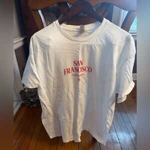 Gildan Men’s Size XL White San Francisco Tee Shirt